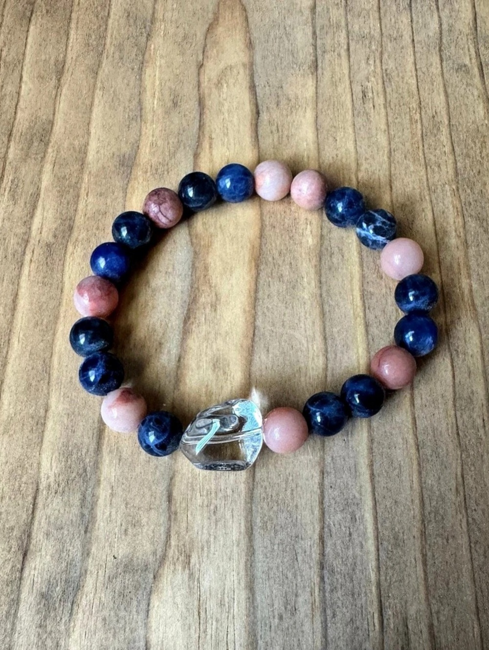 Evolve Mala Joyfull Sodalite Sunstone Beaded Bracelet